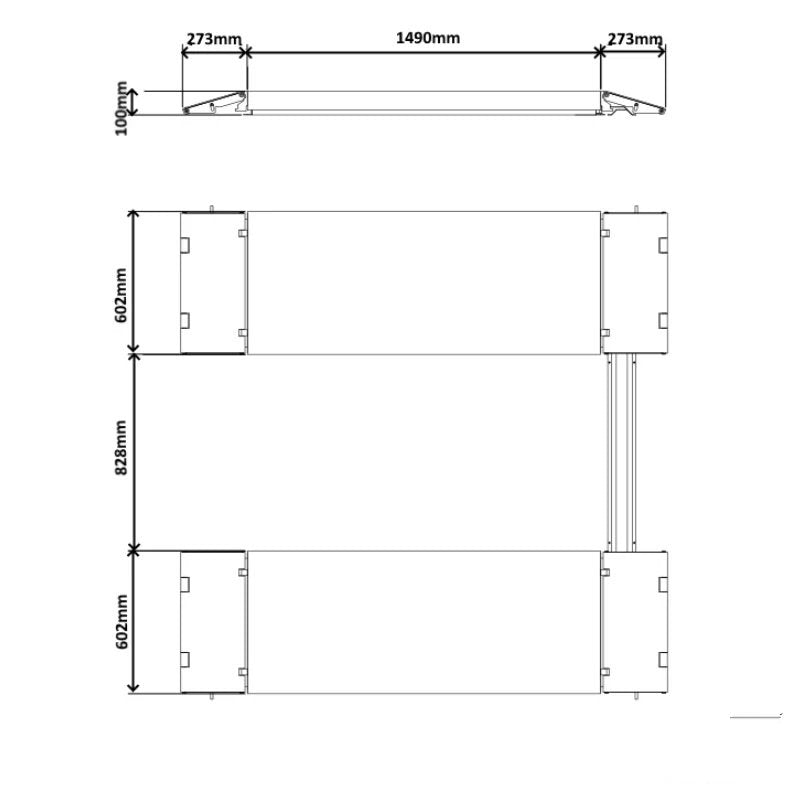 3 T High Rise Hyd. Scissor Lift Car Hoist Part No.: SWESSH3 Code 40