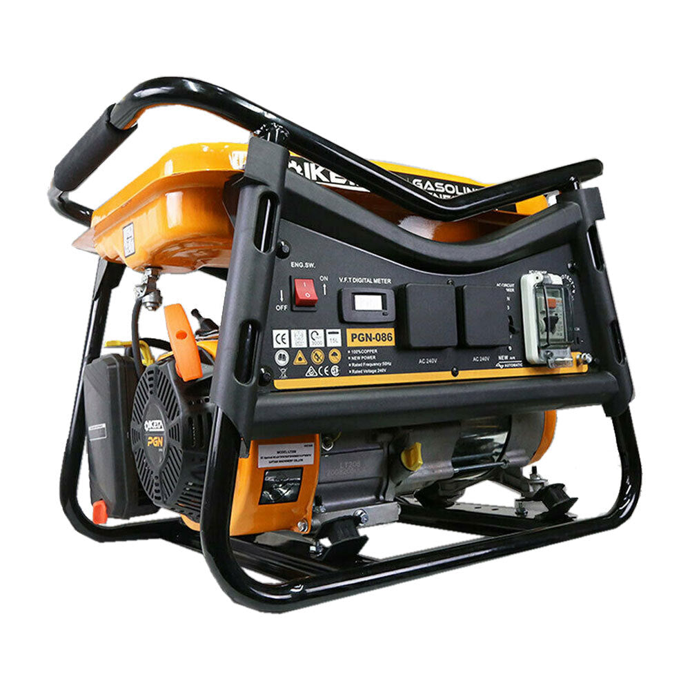 Petrol Generator 4200W Max Site Camping Portable Backup Power Supply Part No.: SPG4200W Code 26