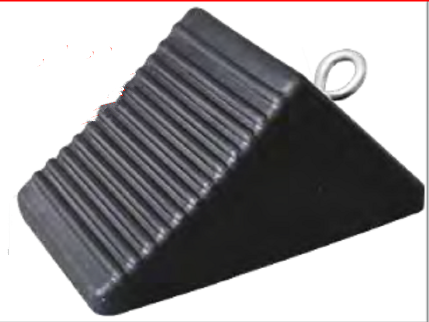 200*125*100mm Rubber Wheel Chock with Eye Part No. JTS012-S C1