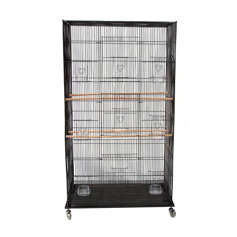 BIRD CAGE for small birds on castors 75*45*140 cm Part No.: S80405 Code No. 17