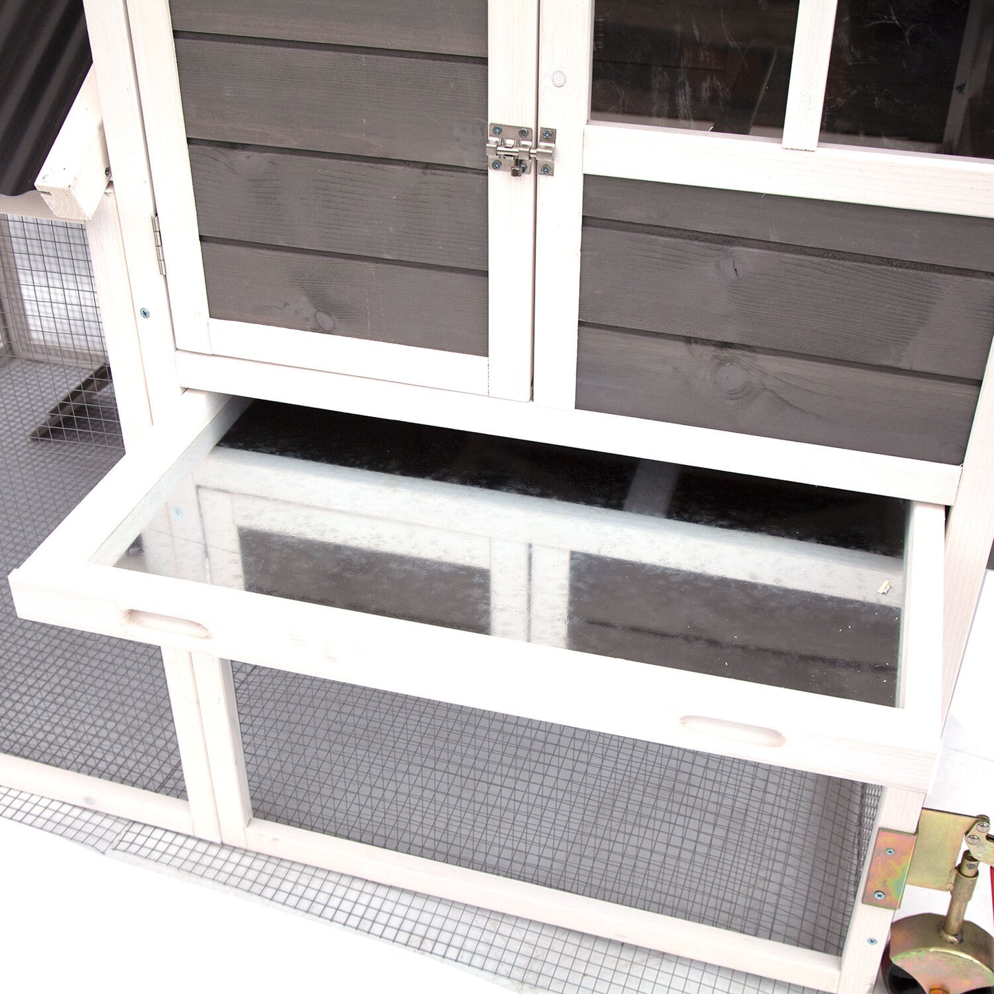 CHICKEN RANCH CHICKEN COOP with Run on Wheel PVC Roof Part No.: SDDP1745 Code 17 & 41