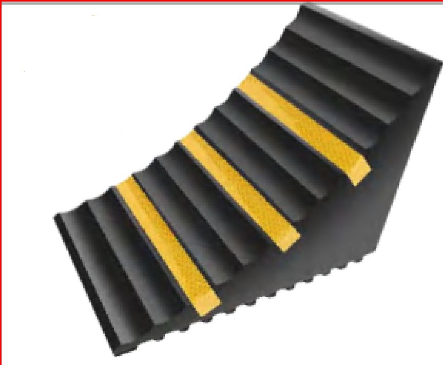 245*160*186mm Rubber Wheel Chock with Handle Part No. JTS101RS C1