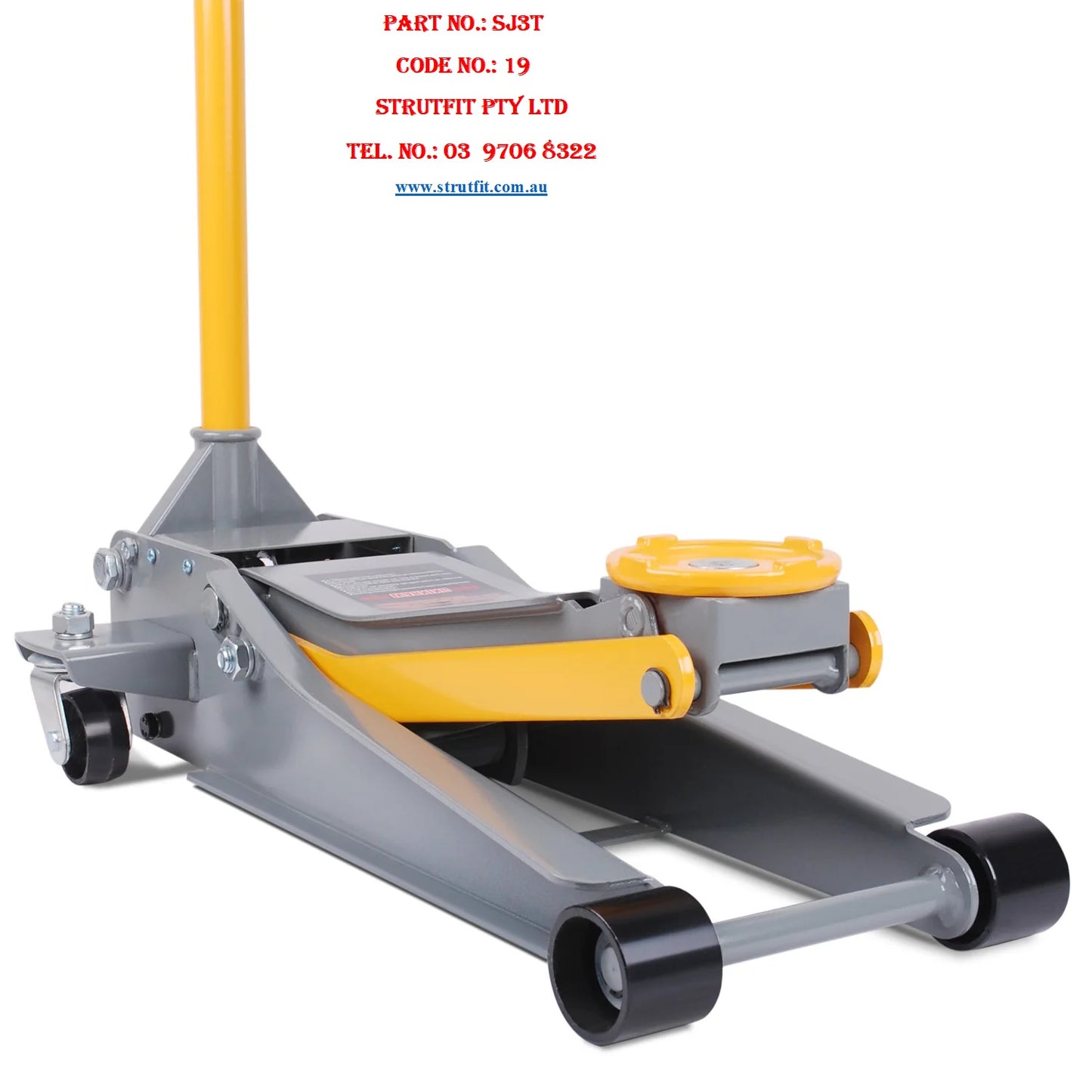 3-T H/D Hyd. Floor Jack – L/Profile Rapid Dual Pump Quick Lift Part No. SJ3T C19