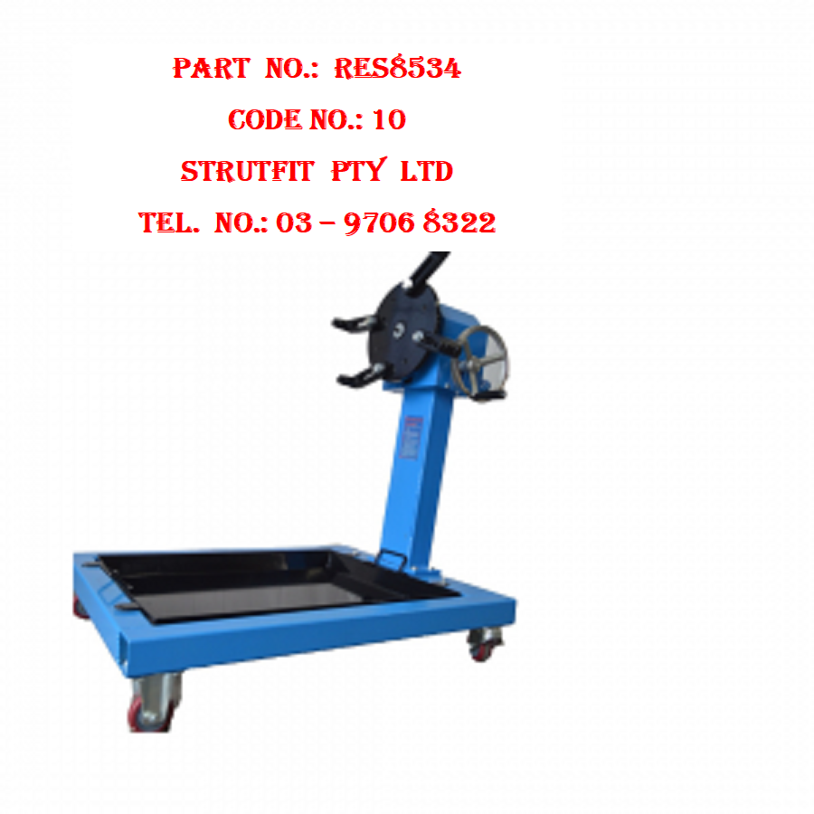 Engine Stand with Gear Drive Rotating Head and Drip Tray 500 kg Part No: RES8534 Code 10
