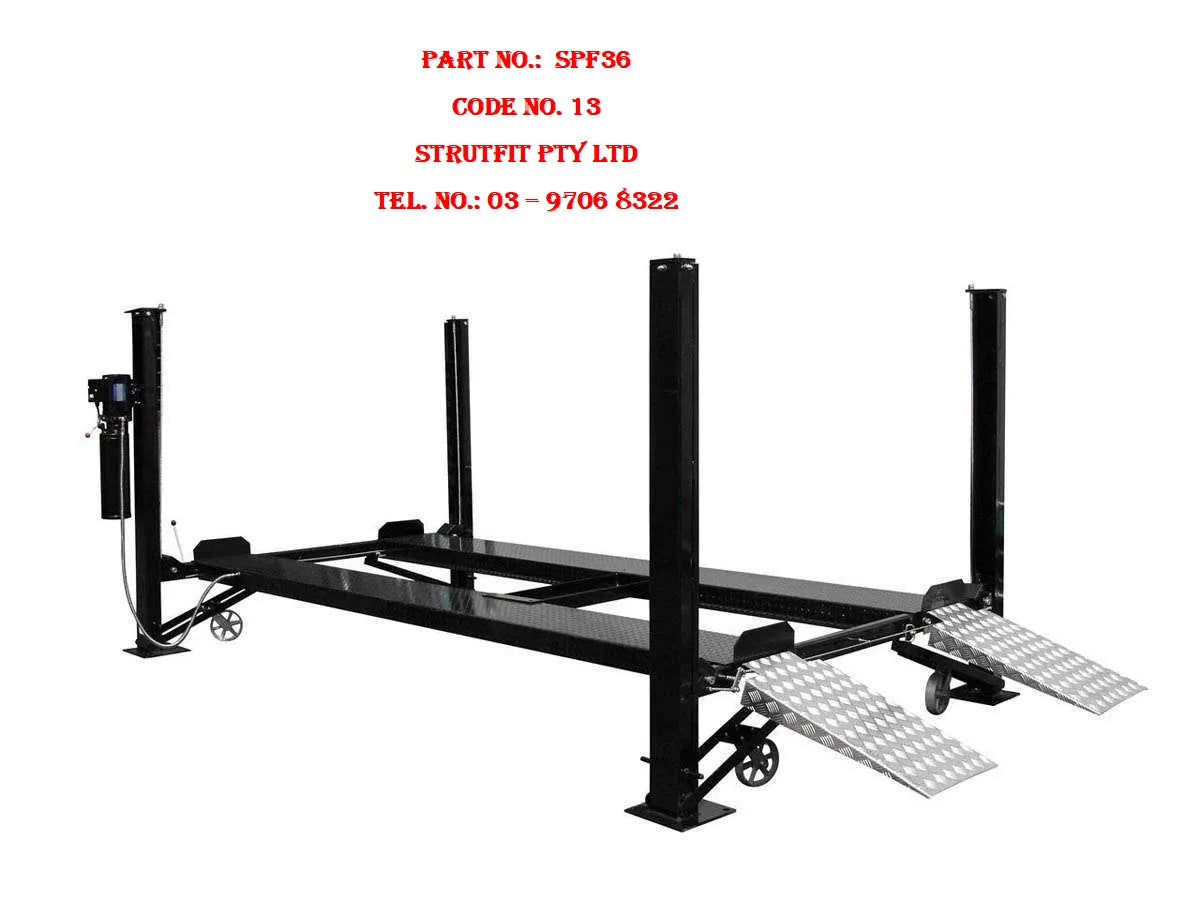 HOIST – 4 post car parking hoist lift Part No.: SFP36 Code No. 13