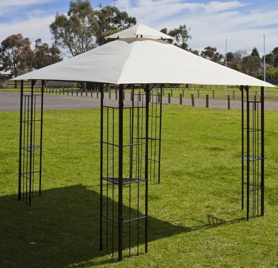 GAZEBO/PERGOLA MARQUEE – 3x3m Steel Frame Sunshade Patio Furniture Part No.: GAZ3x3 Code No. 26