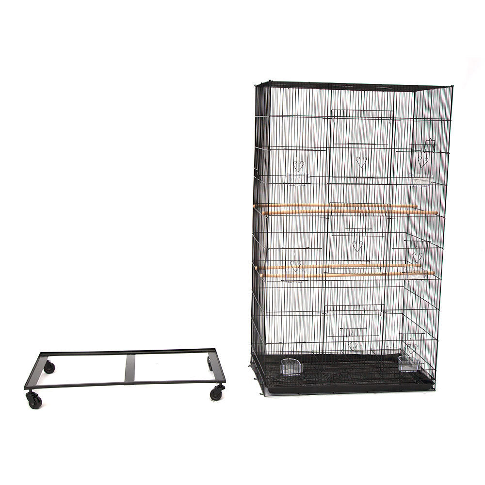 BIRD CAGE for small birds on castors 75*45*140 cm Part No.: S80405 Code No. 17