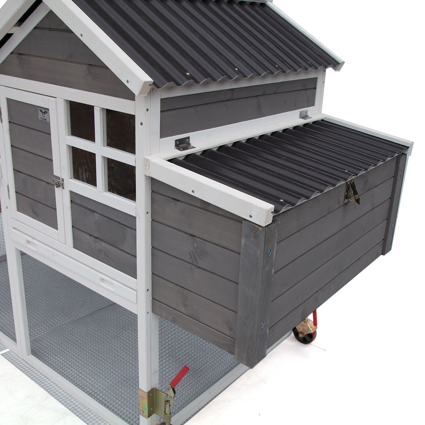 CHICKEN RANCH CHICKEN COOP with Run on Wheel PVC Roof Part No.: SDDP1745 Code 17 & 41