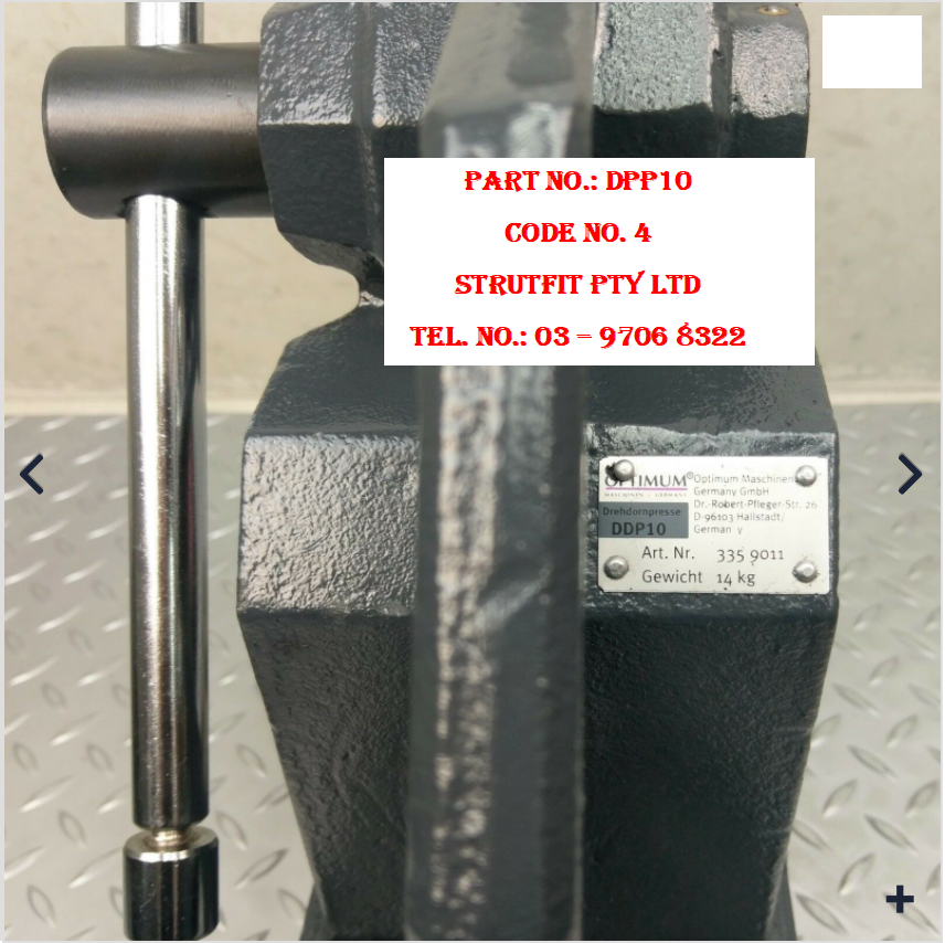 ARBOR PRESS 1 Ton OPTIMUM Precision w bore hole Bearing Riveting Staking Punch Part No : DDP10