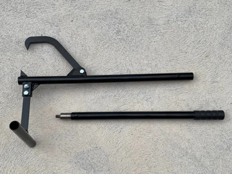 48 inch Log Roller Jack Lifter, Log Cant Hook Steel Bar Part No.: SLRJL48 C35