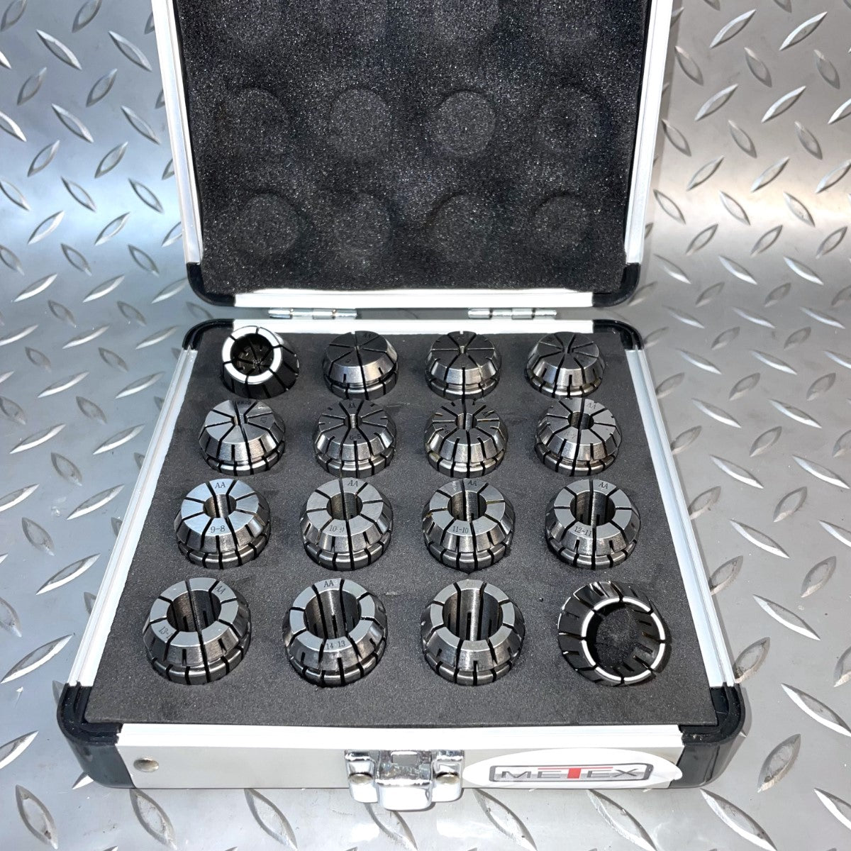 ER25 Collet Set 1-16mm 16 Pieces METEX Quality Accuracy 0.008mm Part No.: ER25 Code 4
