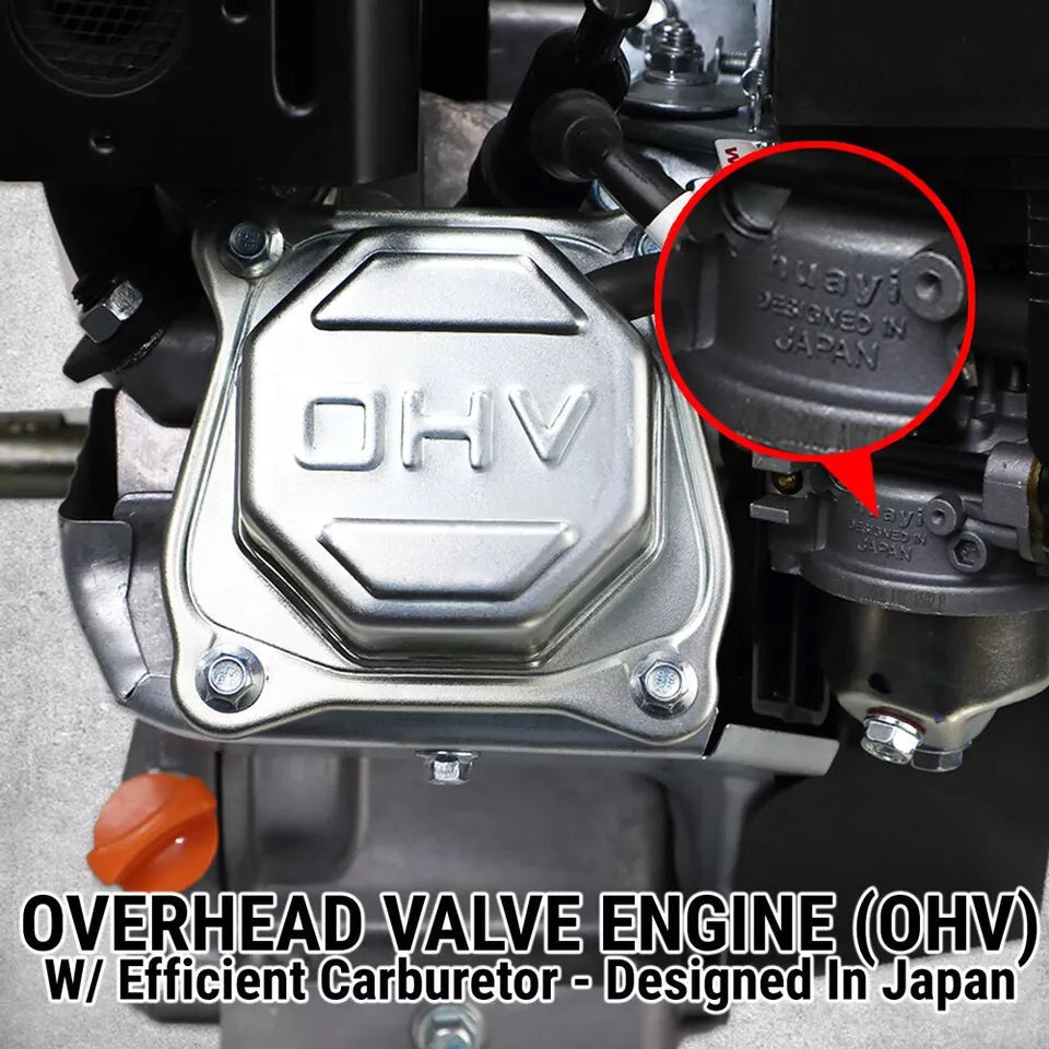 Rato 7HP Petrol Engine 4 Stroke Horiz Shaft Recoil Start OHV Stationary Mot Part No. SRPE7 C26