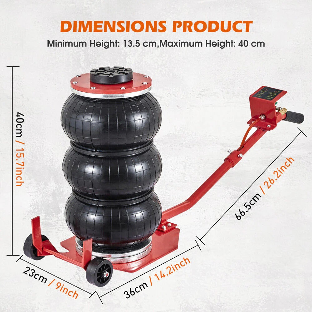 3 T Air Bag Jack – H/Duty 6600 lbs Cap. Part No.: SABJ3 Code 19