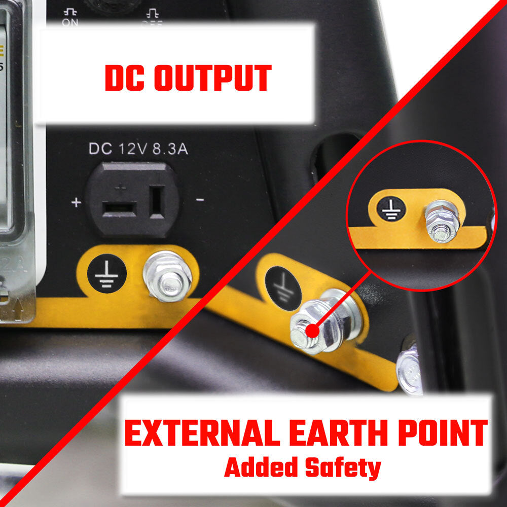 Petrol Generator 4200W Max Site Camping Portable Backup Power Supply Part No.: SPG4200W Code 26