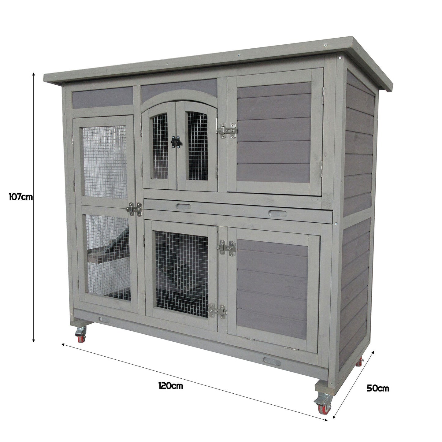 Bunny Palace Two Story Rabbit Hutch Bunny Cage with Wheels Part No.: SDDP2156 Code 17