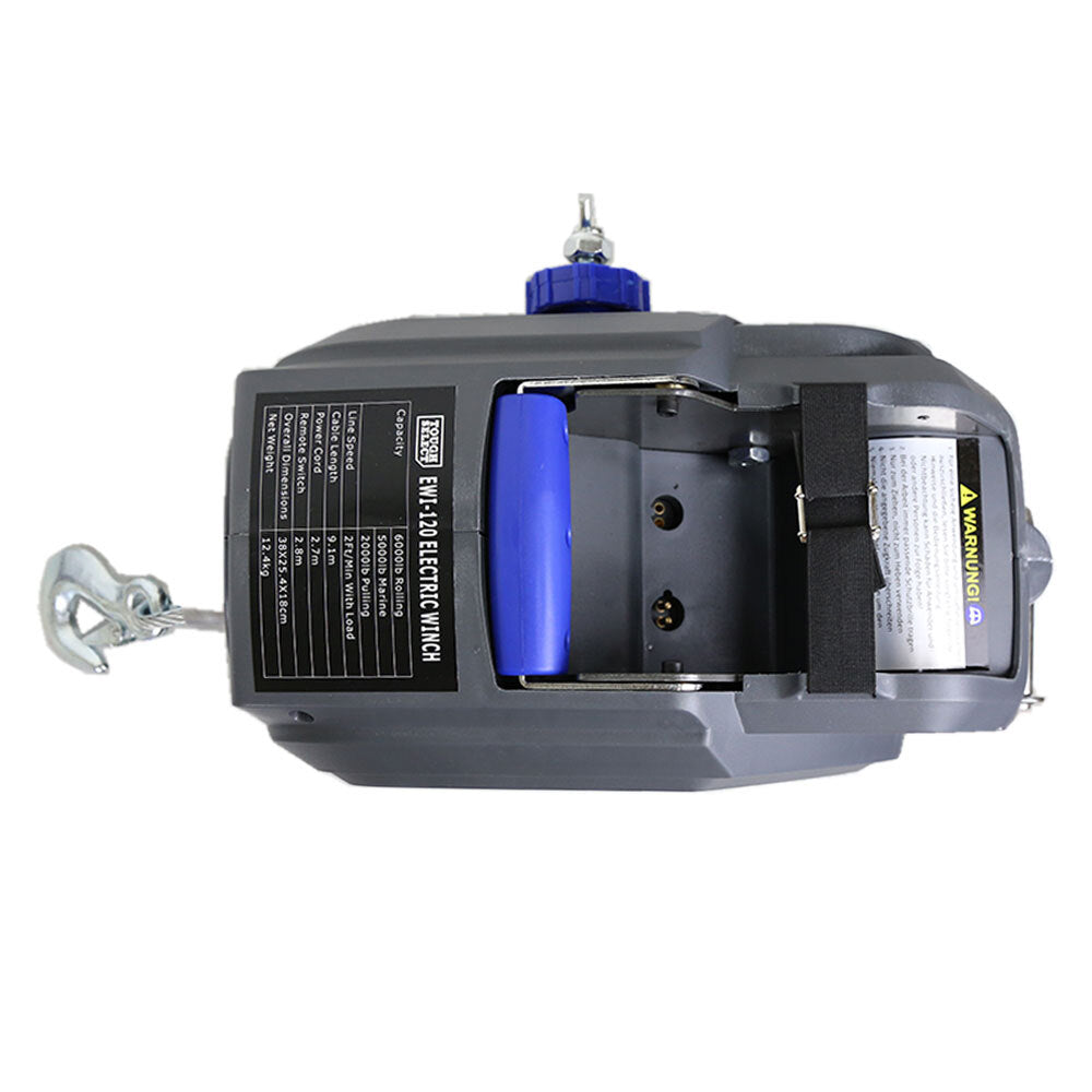 ELECTRIC Winch 2000lbs 12V 9.1m Steel cable w/remote Control Part SEW2000lb C26