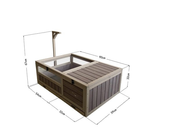 Wooden Tortoise House Large Tortoise Part No.: STH Upgraded Weatherproof Code 41