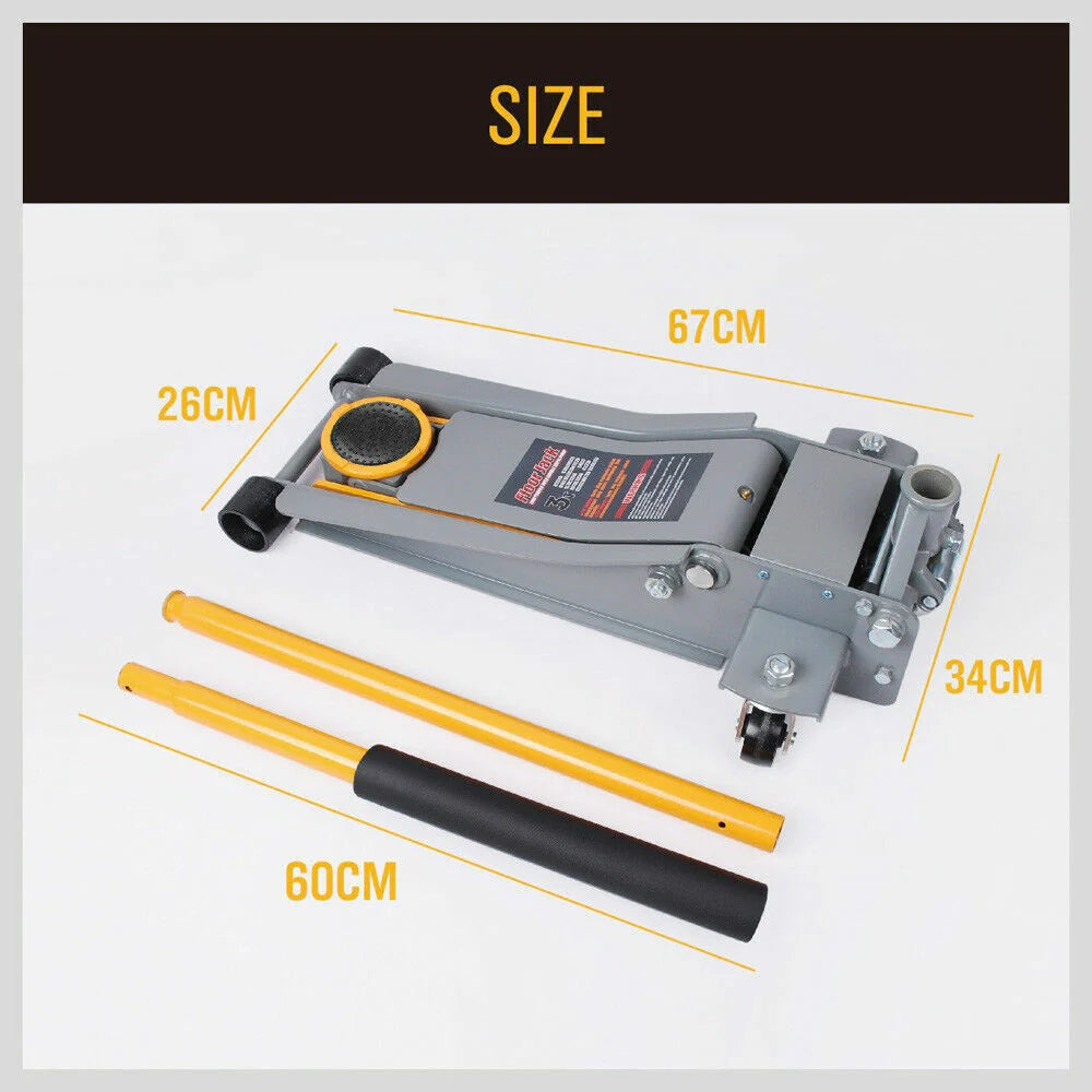 3-T H/D Hyd. Floor Jack – L/Profile Rapid Dual Pump Quick Lift Part No. SJ3T C19