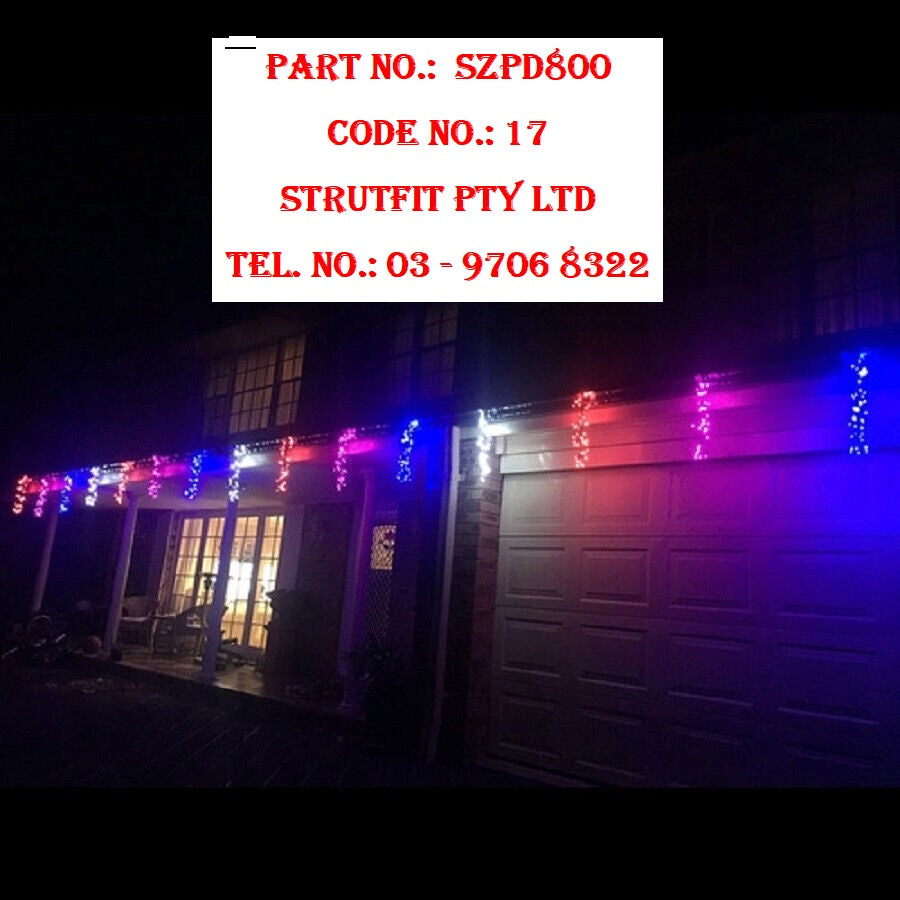 ICICLE LIGHT – Firecracker style 800 LED Multi Colour Part No.: SZPD800 Code 17