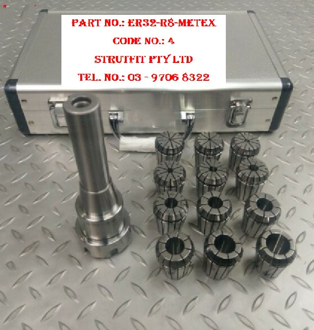 METEX ER32 R8 Collect or R8 Chuck Holder Part No.: ER32-R8-METEX Code No. 4