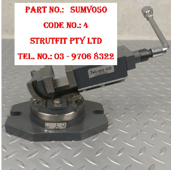 50mm MILLING MACHINE VICE Bi Axis 2 way Swivel Base Part No.: SUMV050 Code No. 4