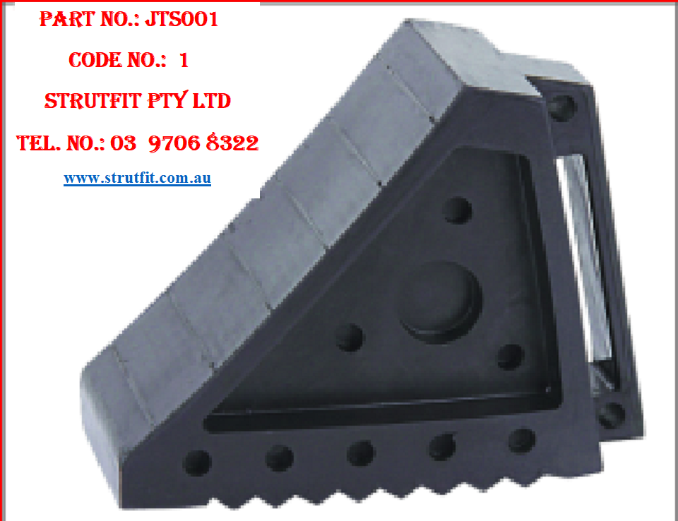 200*100*150mm Rubber Wheel Chock with Handle Part No. JTS001 C1