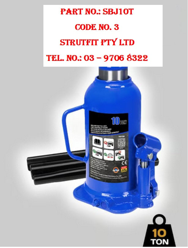 BOTTLE JACK - 10 ton Part No.: SBJ10T C3