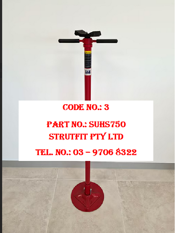 UNDER HOIST STAND 750 kgs Part No.: SUHS750 C3