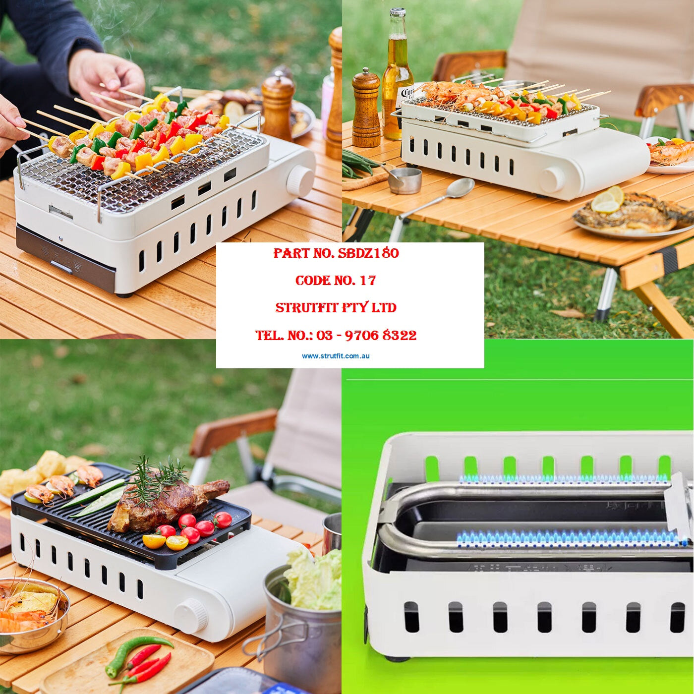 Outdoor Butane Gas Stove for Japanese Korean BBQ Grill Part No.: SBDZ180 C17