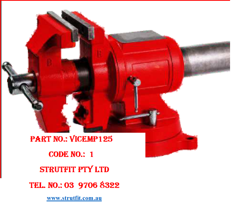 5” VICE – SWIVEL MULTI-PURPOSE (125mm) Part No. VICEMP125 C1