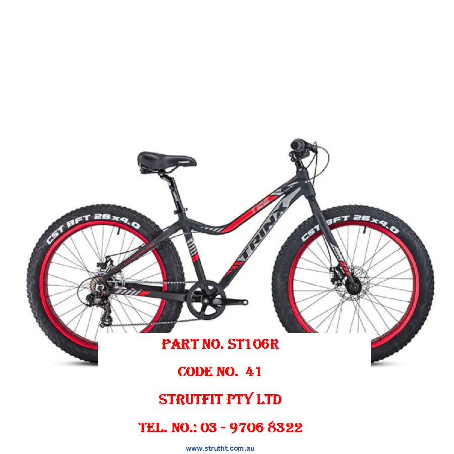 TIGER T106 FAT BIKE SHIMANO 7 speed Bicycle in Red Part No.: ST106R C41