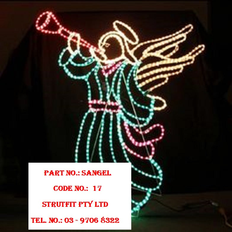 LED Animated Christmas Angel Sounding Trumpet Motif Rope Light Part No.: SANGEL Code No.: 17