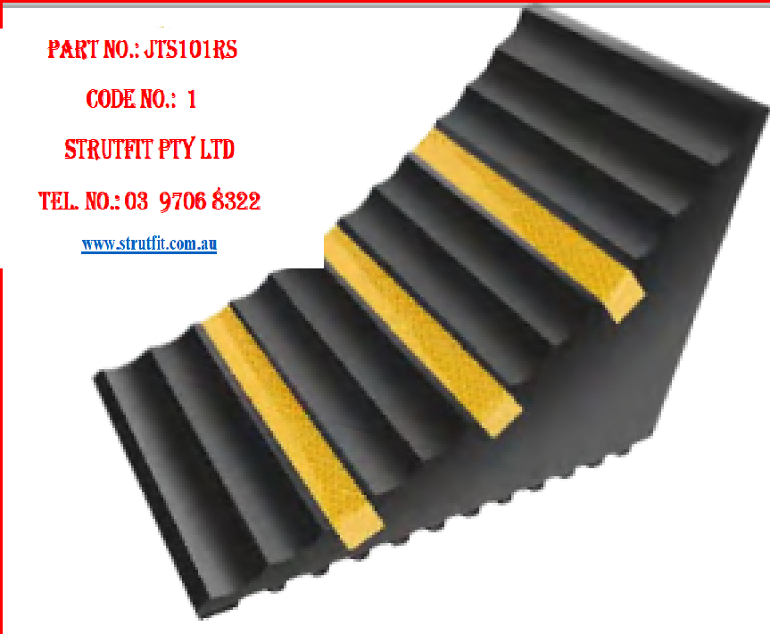 245*160*186mm Rubber Wheel Chock with Handle Part No. JTS101RS C1
