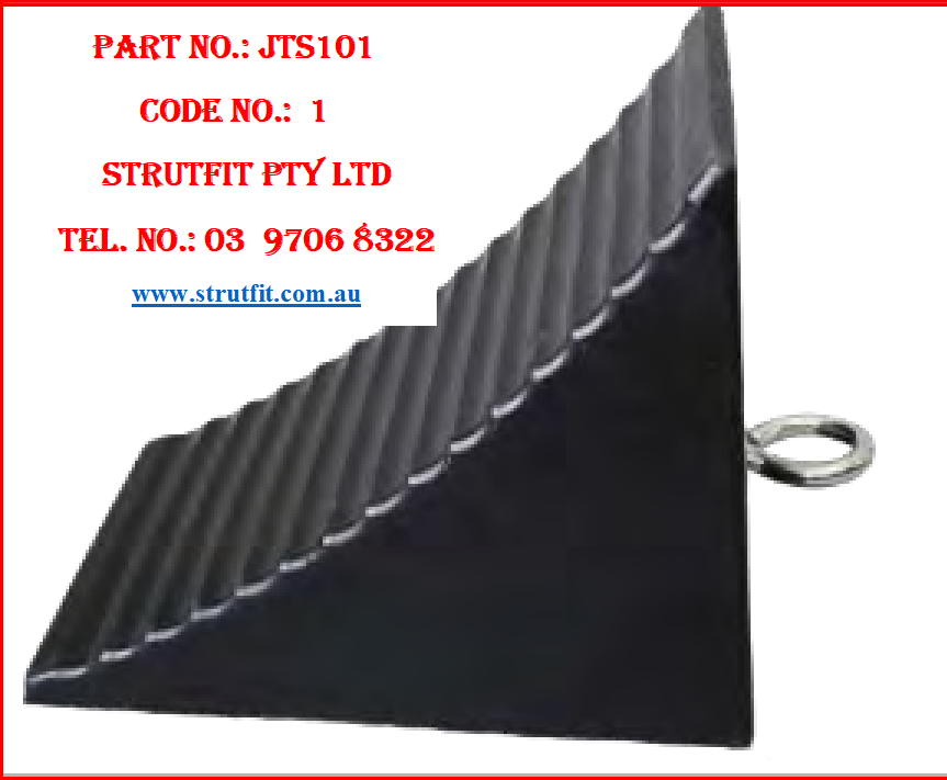 250*180*210mm Rubber Wheel Chock with Handle Part No. JTS101 C1