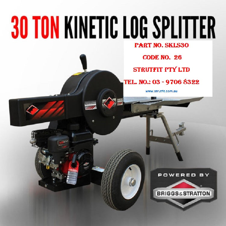 30T Kinetic Log Splitter Flywheel Wood Cutter B&Stratton Pet. Eng. Part No. SKL30 C26