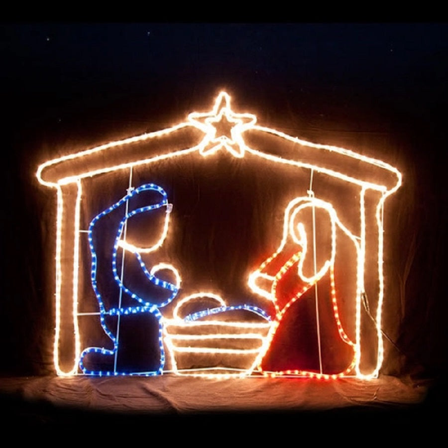 LED Nativity Scene Christmas Motif Rope Light Display Part No.: S16016 Code No.: 17