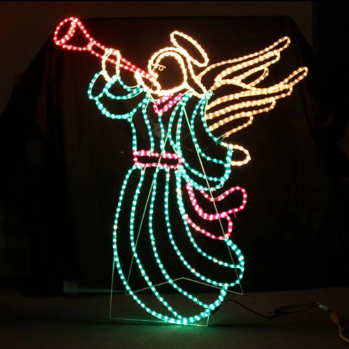 LED Animated Christmas Angel Sounding Trumpet Motif Rope Light Part No.: SANGEL Code No.: 17