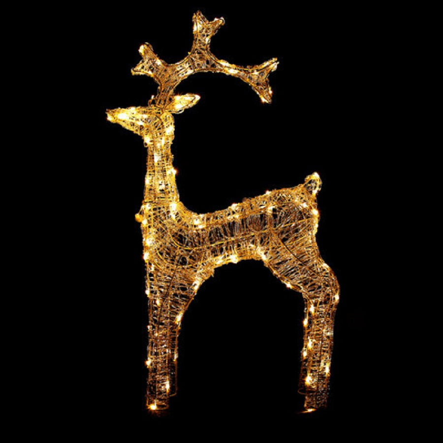 Large LED Stag Reindeer for Christmas Deco. 110cm Height Part No.: SAR120WW Code No.: 17