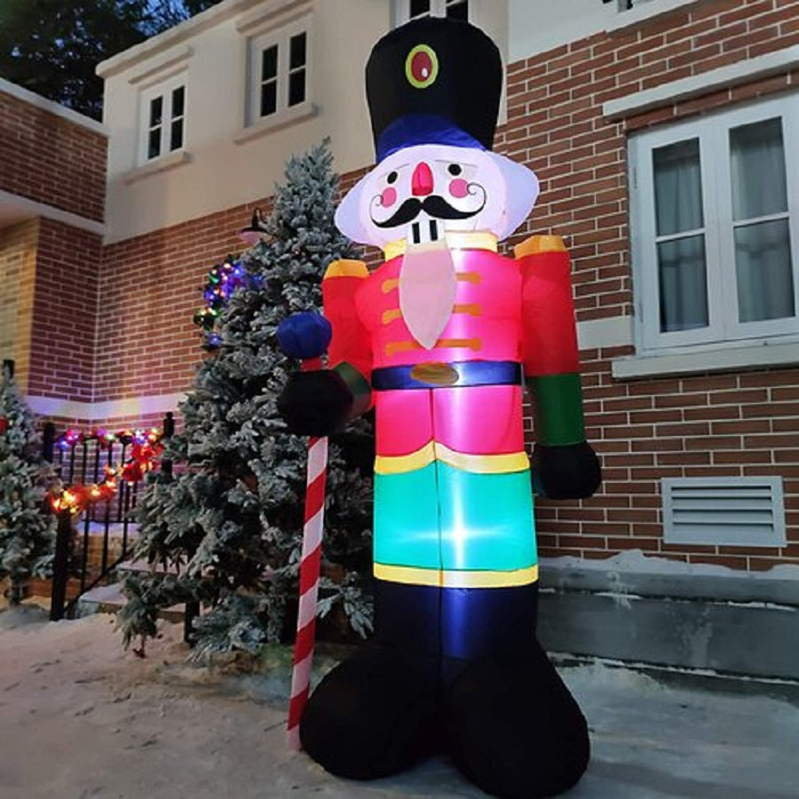 240cm Inflatable Nutcracker Soldier LED light Xmas Deco. Part No.: SNU240 Code No.: 17