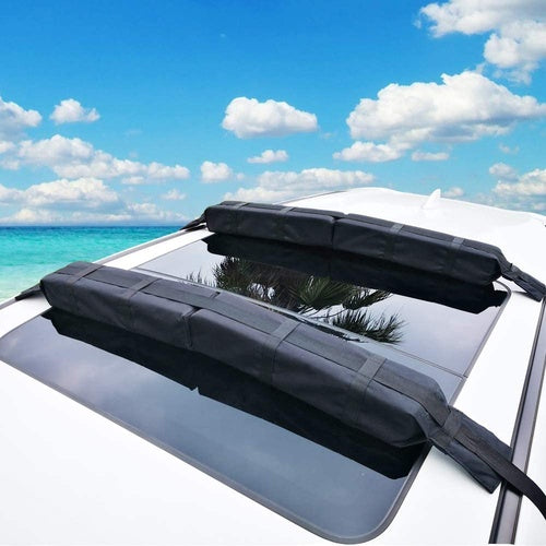 ROOF RACK – Pair of Universal soft roof rack surfboard for Car SUV Part SSR600 C17 / C41