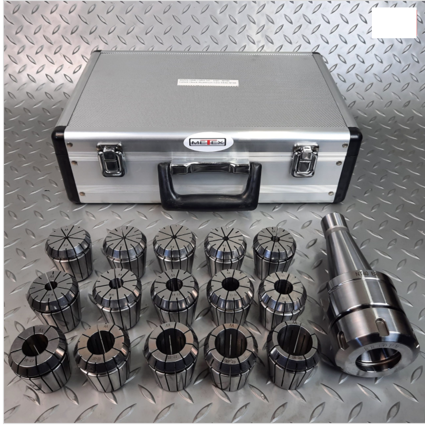 ER40 Collet Set & N40 ISO40 Chuck Holder METEX Part No.: ER40-NT40 Code No. 4