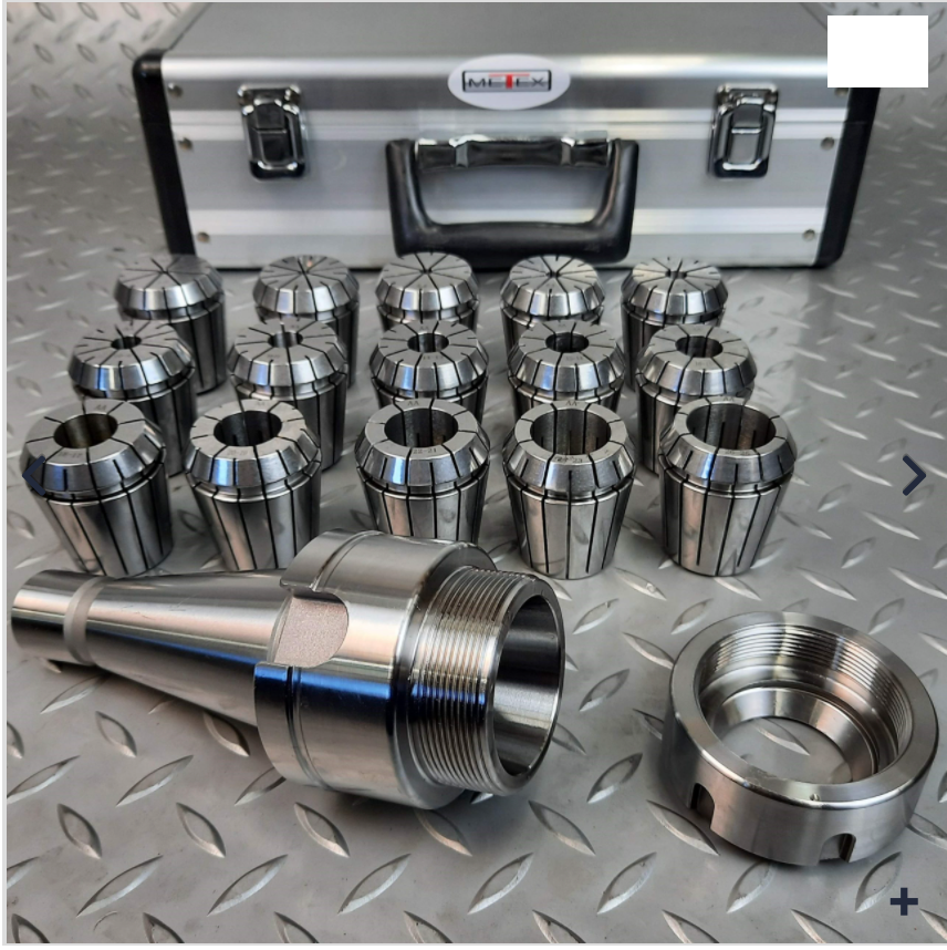 ER40 Collet Set & N40 ISO40 Chuck Holder METEX Part No.: ER40-NT40 Code No. 4