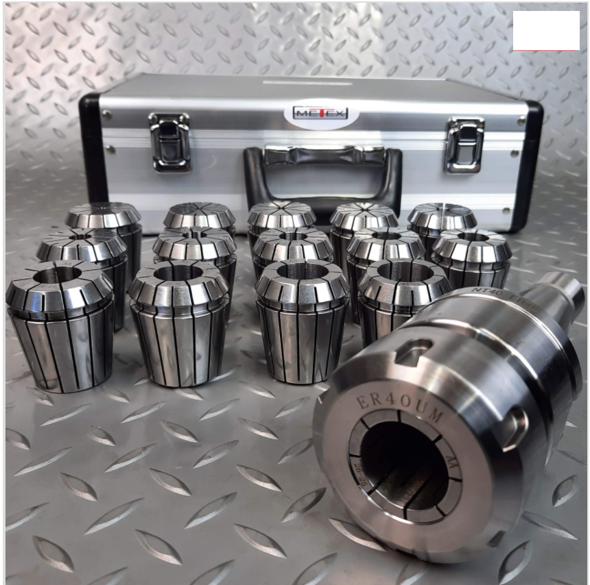 ER40 Collet Set & N40 ISO40 Chuck Holder METEX Part No.: ER40-NT40 Code No. 4