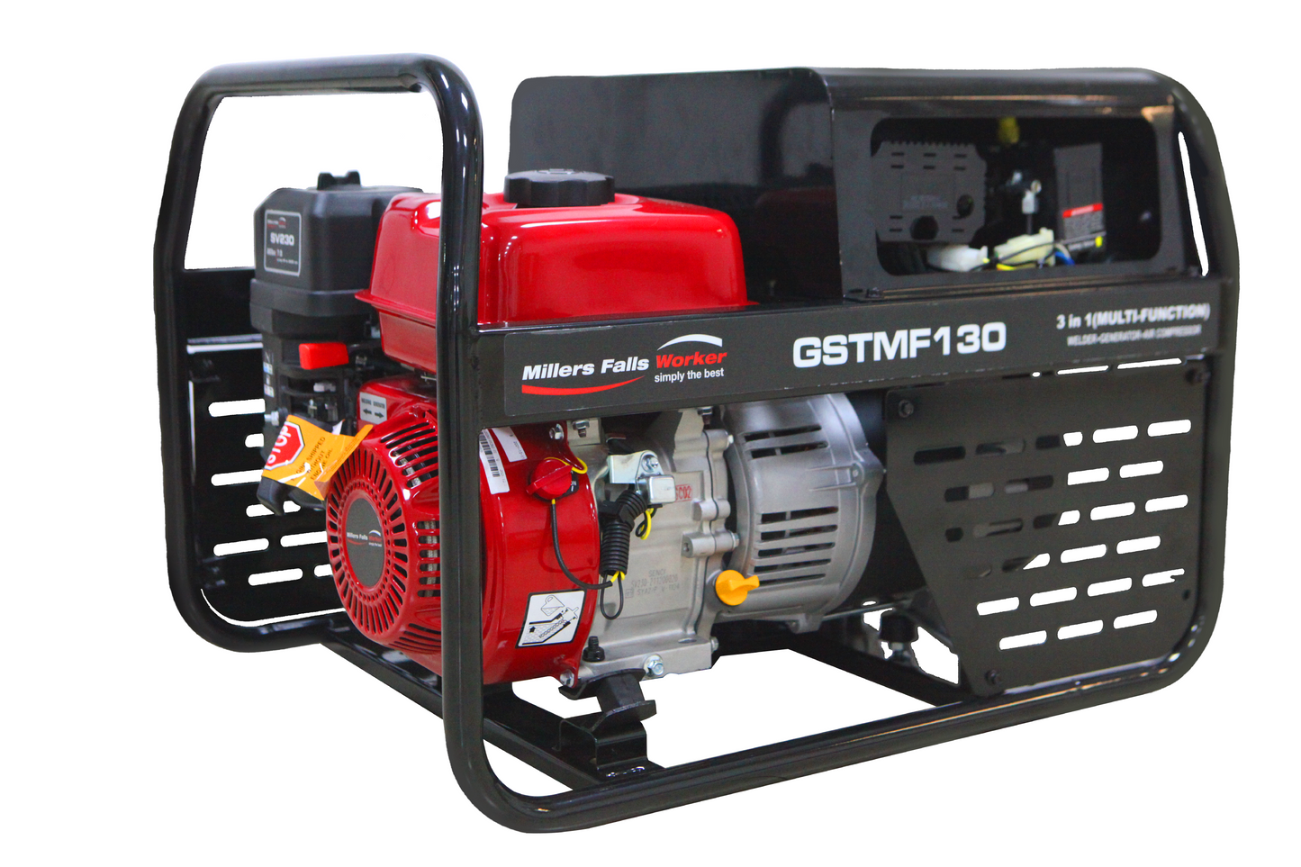 WELDER/GENERATOR/AIR COMPRESSOR Multi-function 3 in 1 Part No.: GSTMF130 Code 1