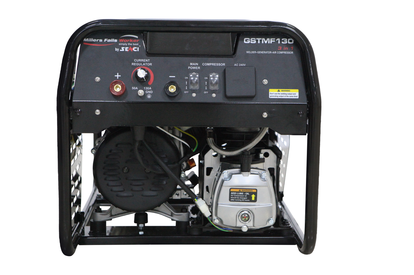 WELDER/GENERATOR/AIR COMPRESSOR Multi-function 3 in 1 Part No.: GSTMF130 Code 1