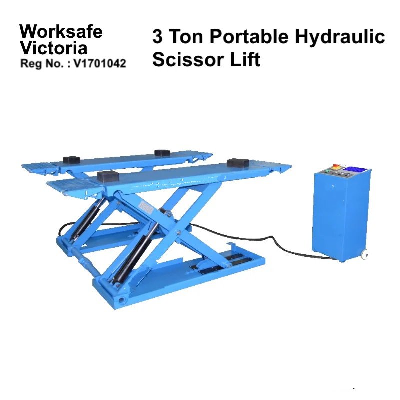 3 Ton Portable Hydraulic Scissor Lift Car Hoist Part No.: SWES-S300 Code 40