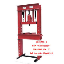 Load image into Gallery viewer, SHOP PRESS 30 ton “H” frame Part No.: PRESS30T CODE 1
