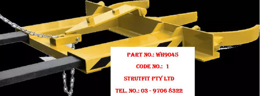 DRUM GRAB – Forklift Mounted Drum Grab (DBL) –  680kg Part No.: WH9045 Code No. 1