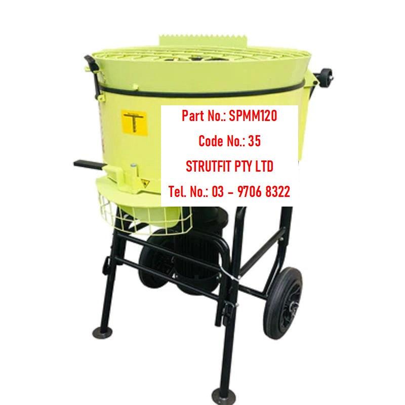 MORTAR MIXER Commercial Screed Mixer – Portable 120L 2200W Part No.: SPMM120 Code No.: 35