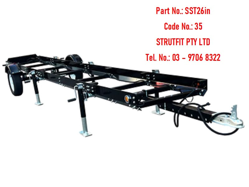 26 inch SAWMILL TRAILER 5.1m cutting capacity Part No.: SST26in Code No.: 35